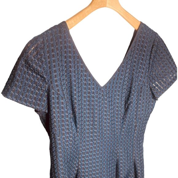 MAEVE x Antropologie | Textured Cap-Sleeve Fit-&-Flare Midi Dress Size 10 | EUC - Picture 6 of 13